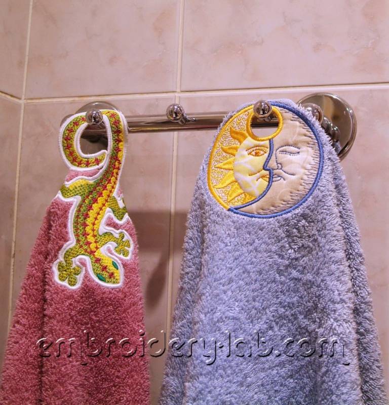 Towel topper lizard 0001