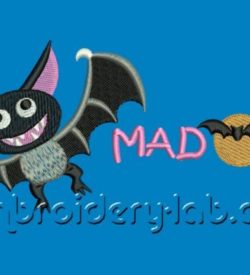 Bat 0001+ Inscription Mad Bat 2 colours+Inscription Mad Bat 3 colours SET