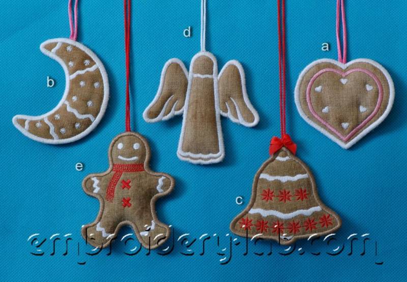 Christmas Cookies Hanging Decoration Set 0001