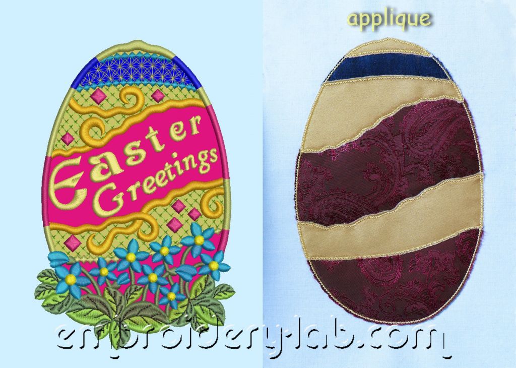 Easter Egg 0001 applique