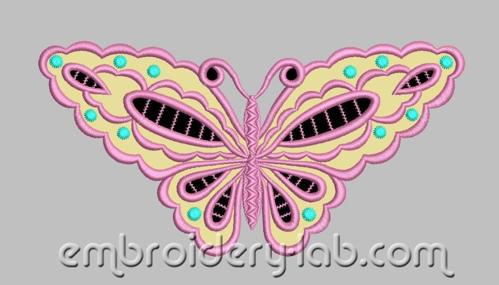 Butterfly 0001 Cutwork Applique