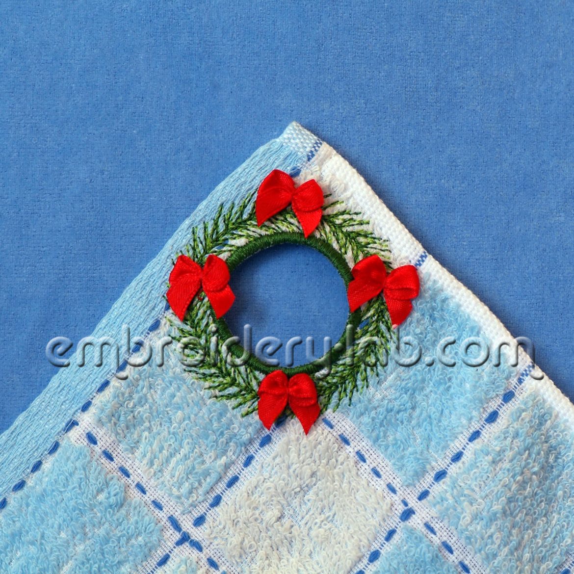Towel Topper Christmas Wreath 0001 SET